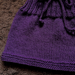 手編みオーバースカート 2枚目の画像