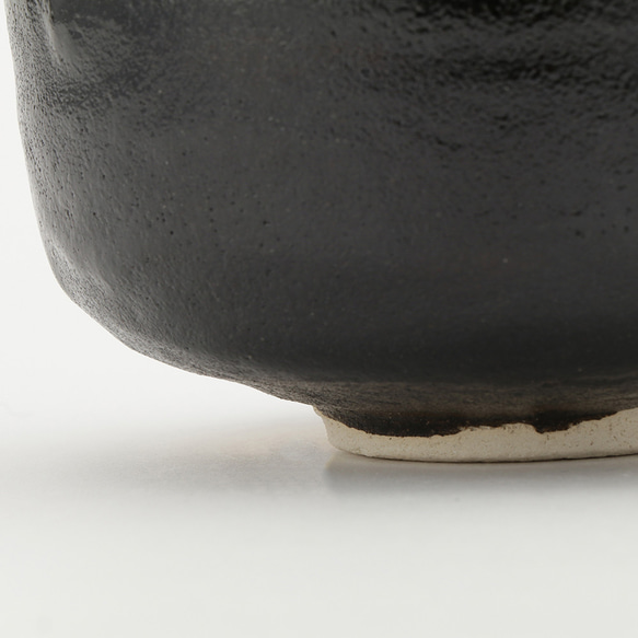 「楽入窯製　黒楽茶碗」 茶道具　抹茶碗　楽焼 8枚目の画像
