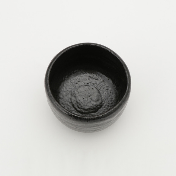 「楽入窯製　黒楽茶碗」 茶道具　抹茶碗　楽焼 4枚目の画像