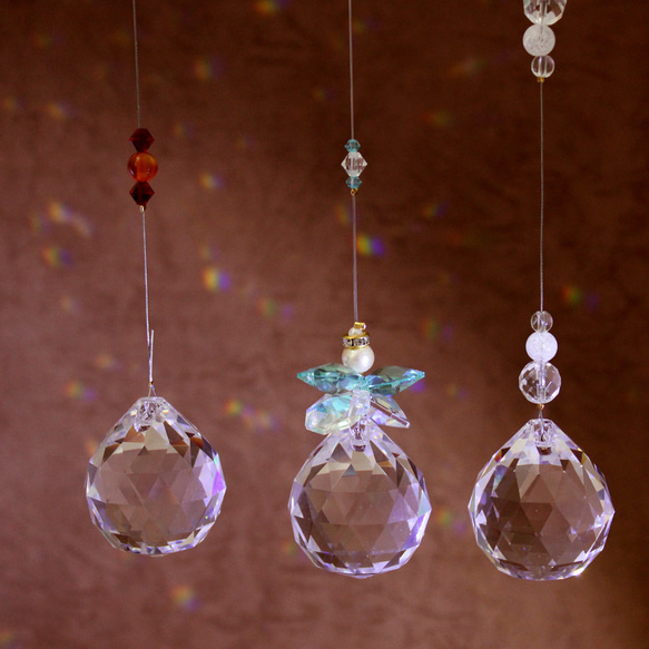 【ハンドメイド作品】オリジナル幸運サンキャッチャー 5本セット ハンドメイド作品】オリジナル幸運サンキャッチャー 5本セット