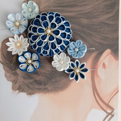 成人式 つまみ細工髪飾り 袴 卒業式 着物 ヘアアクセ 七五三 宮参り