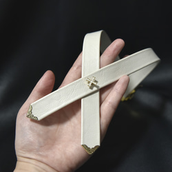 クロスタイ風チョーカー【修道士】◆輝きの十字架 3枚目の画像