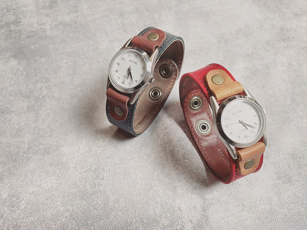 バレンタイン世界にひとつの特別な贈り物「ステッチラン/カスタム腕時計」カラーカスタムOK