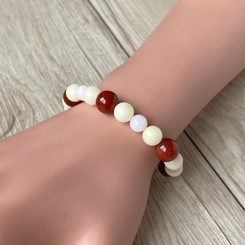 生命のパワーを得る/バイタラジュ・南紅瑪瑙/パワーストーンブレスレット/天然石 生命のパワーを得る/バイタラジュ・南紅瑪瑙・ピンクオパール/パワー