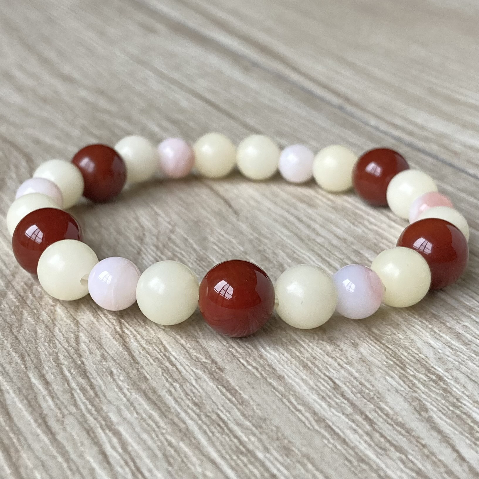 生命のパワーを得る/バイタラジュ・南紅瑪瑙・ピンクオパール