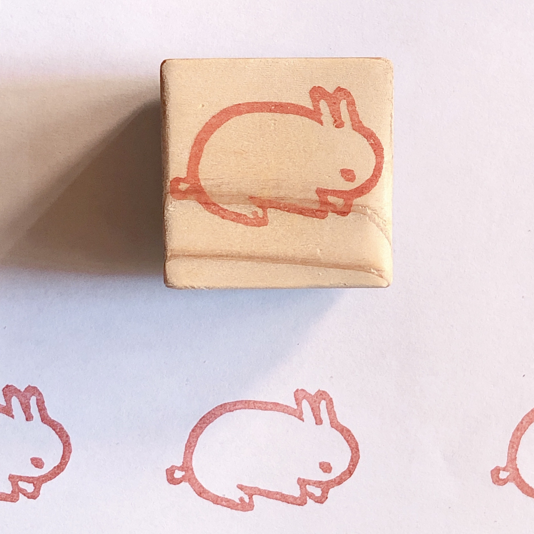 年賀状】うさぎ はんこ 消しゴムはんこ スタンプ ハンコ 判子 兎