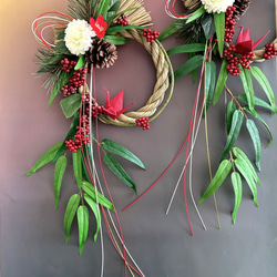 ＊萌＊*プロフ必読*＊ページ　✴︎クリスマスリースandしめ縄飾り✴︎ 今日はYouTubeに【しめ縄リース飾り】の作り方をアップしました
