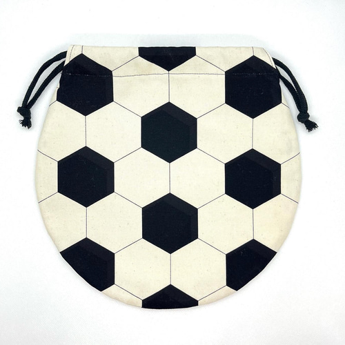 給食袋コップ入れ２枚セット   サッカーボール柄× 給食袋コップ入れ2枚セット サッカーボール柄×