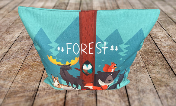 森林坐墊 夜間森林中的動物-絲柏香味- 第6張的照片