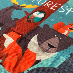 森林坐墊 夜間森林中的動物-絲柏香味- 第5張的照片