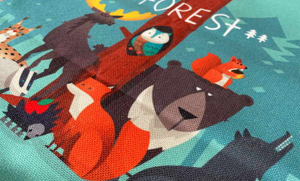 森林坐墊 夜間森林中的動物-絲柏香味- 第5張的照片