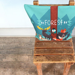 森林坐墊 夜間森林中的動物-絲柏香味- 第2張的照片