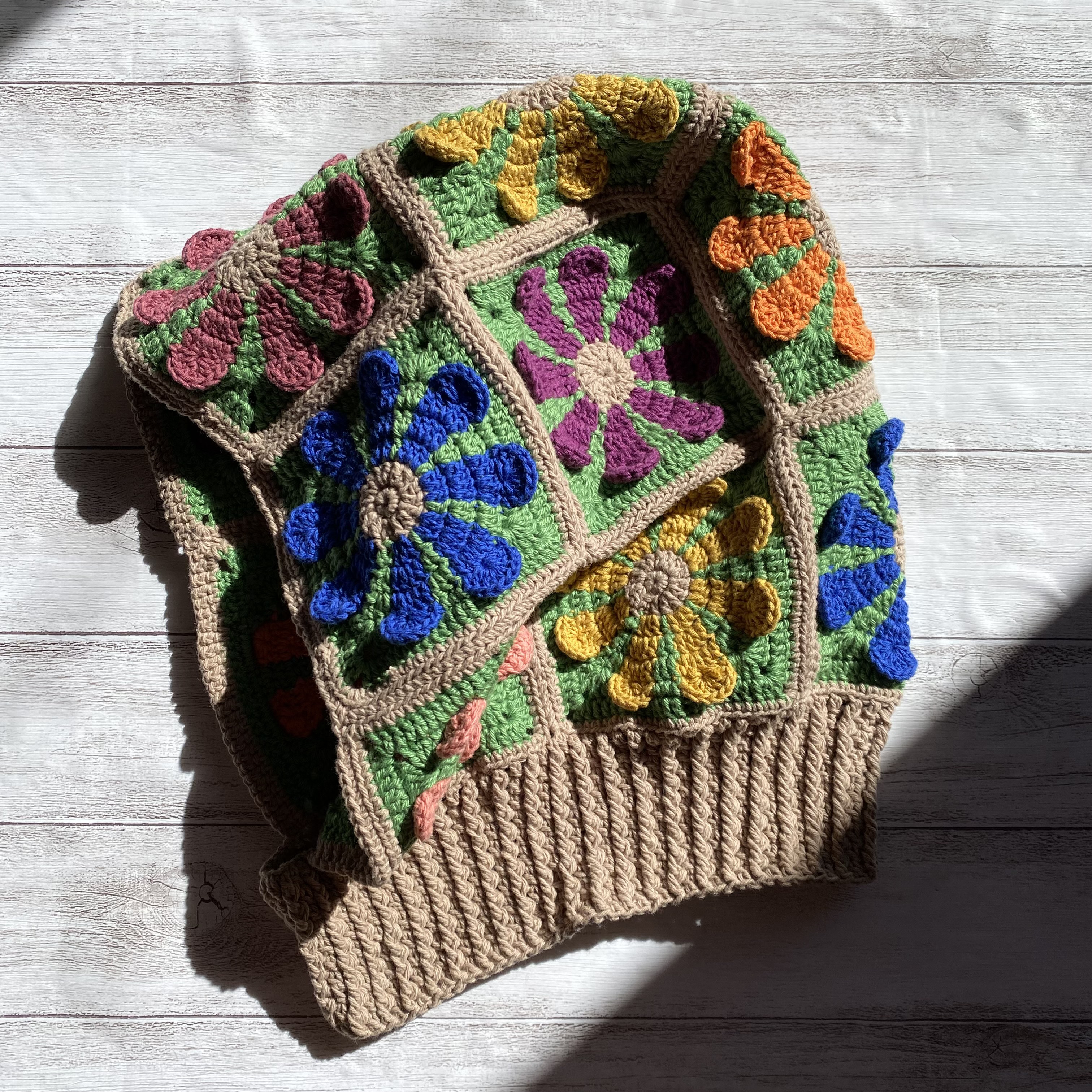 【NO.3122047】クロシェ編みバラクラバ 優しい色合いのカラー