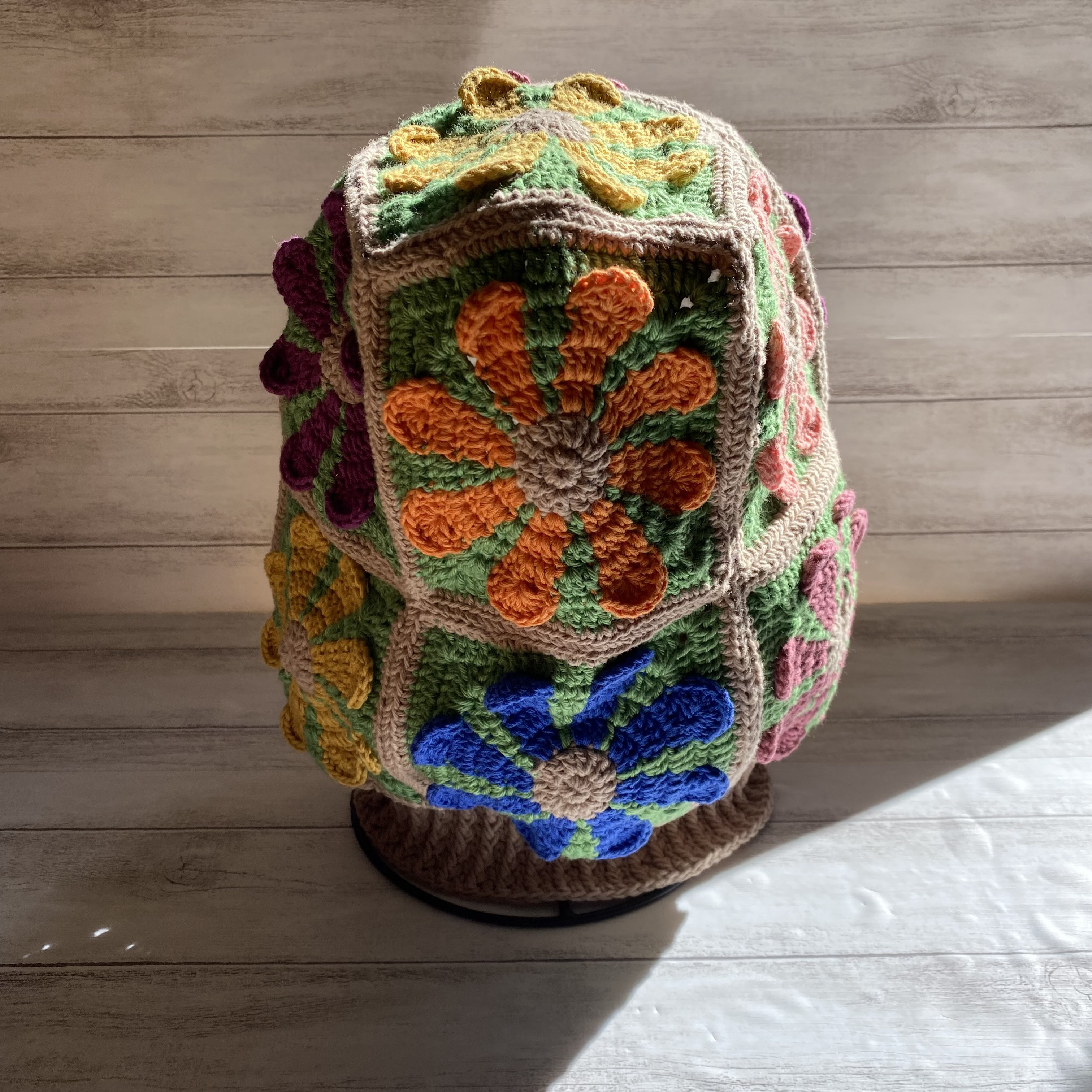 【NO.3122047】クロシェ編みバラクラバ 優しい色合いのカラー