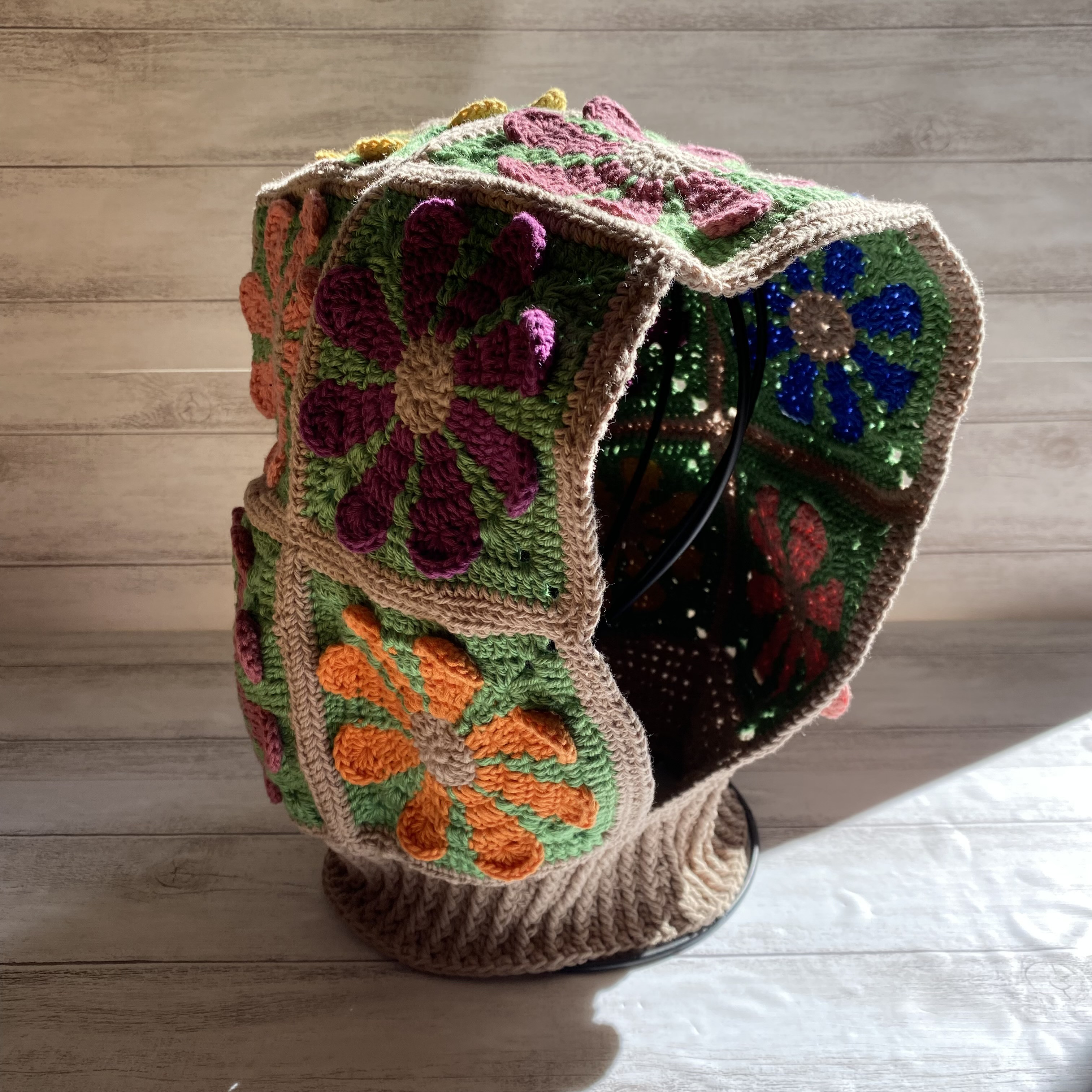 【NO.3122047】クロシェ編みバラクラバ 優しい色合いのカラー