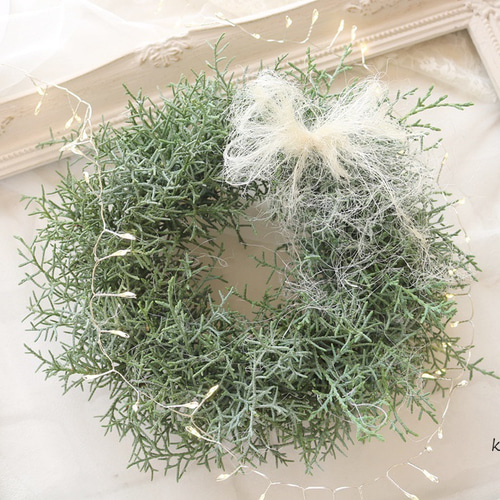 SALE】ポポラスとブルーアイスのクリスマスリース* * *ラッピング無料