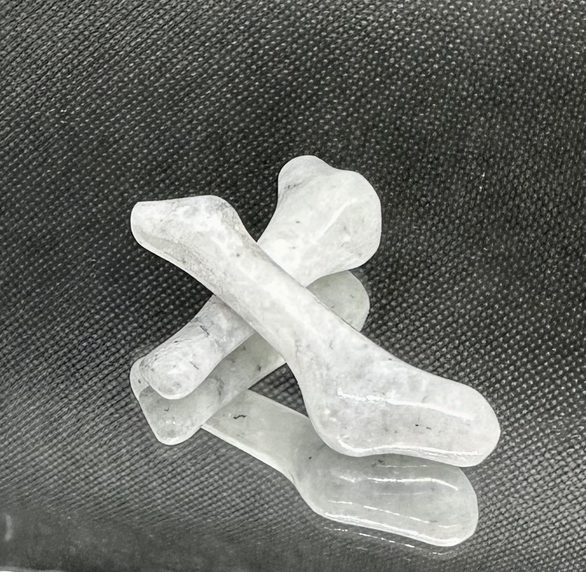 小鳥翼骨　ロンカン白翡翠