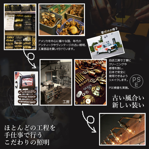 USAヴィンテージアールデコオールブラステーブルライト