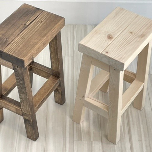スリムスツール (22013) ：素朴でシャビーな仕上がり・アンティーク風