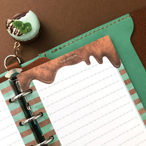 ミントコレクションページ ミニ6用】チョコミント リフィル /（①ウィークリー / ②メモリーフ