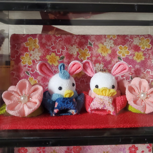 布細工兎雛 お正月飾り お月見にも