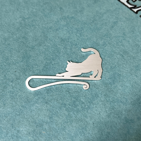 Cat-8 Bookmark Clip Stretching Cat(Order Production) 3枚目の画像