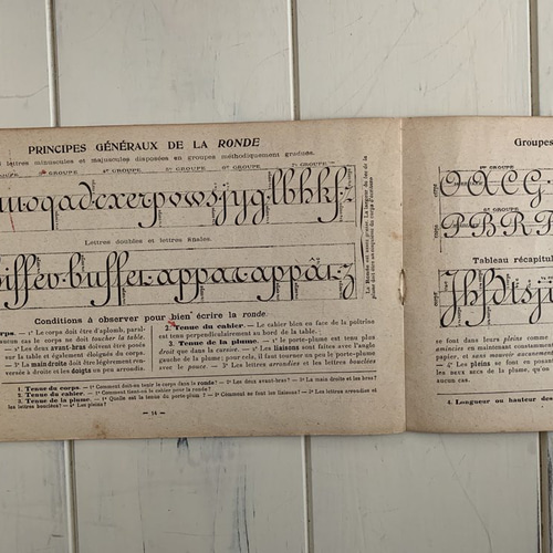 ボワデゥルシ　カリグラフィー　フランスアンティーク 6f2e88d0f7640113461b87cdab8506