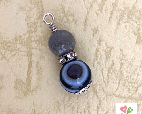 在庫整理SALE】ラブラドライト・天眼石 ストラップ 天然石 お守り