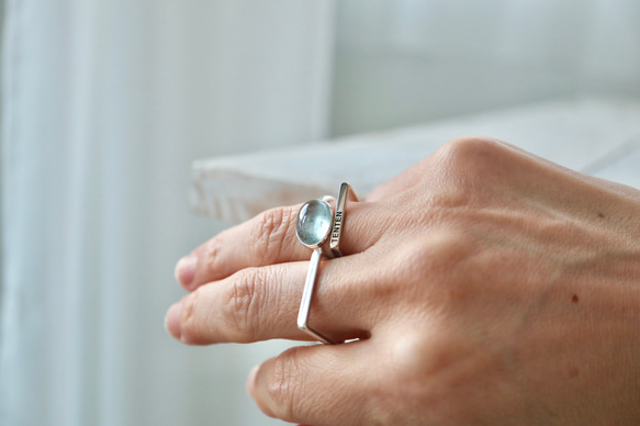 [人魚のmoss aquamarine]ring 3枚目の画像