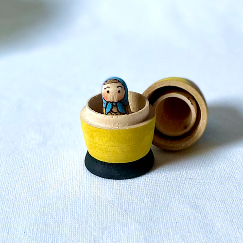 受注制作】冬のマトリョーシカ（3個組）マリーゴールド その他