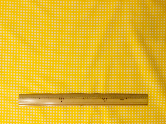 黄色のチェック柄　HAPPY SWEET　by Kei fabrics 2枚目の画像