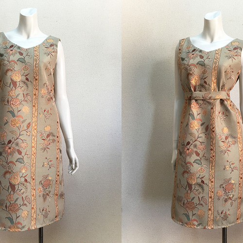 1点もの・デザイン画付き】ゴブラン織りノースリーブワンピース（KOJI  