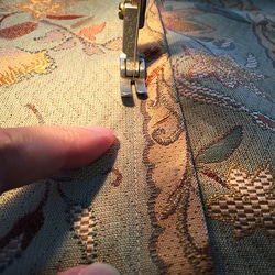 【1点もの・デザイン画付き】ゴブラン織りノースリーブワンピース（KOJI TOYODA） 8枚目の画像