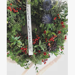 【RED】Christmas wreath  size:M 3枚目の画像