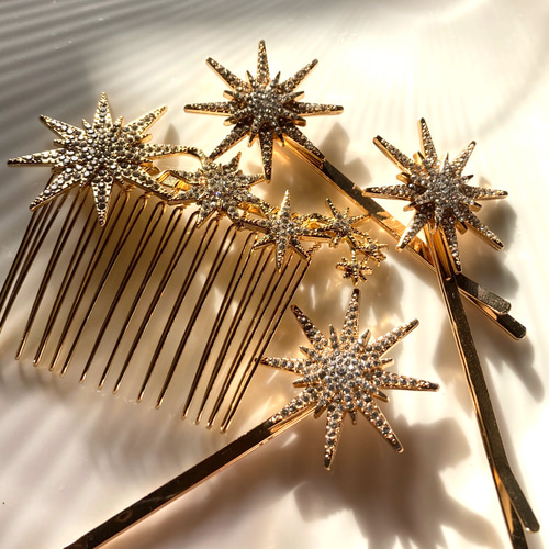 新品 エリザベスバウアー  Starry Night Comb コーム 星 シシィスター・:*+. 星のコーム＆ヘアピン コーム Lady bug.s closet