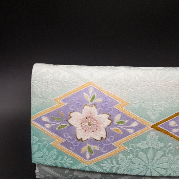伝統工芸　手描き友禅染の懐紙入れ「桜」 2枚目の画像