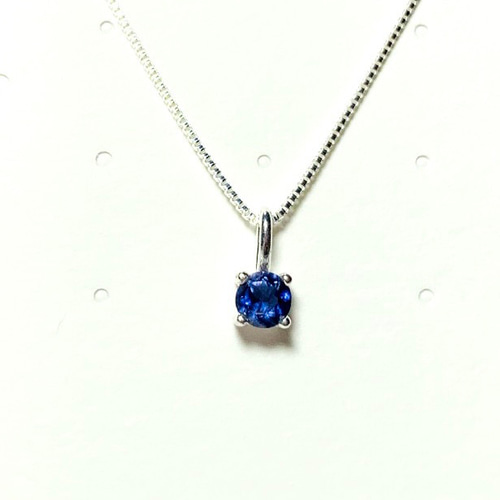 アイオライト ペンダントトップ 天然石ペンダントトップ】アイオライト 4mm SILVER925製 ハンドメイド