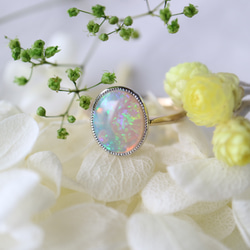 オパール指輪 指輪・リング YUDA 通販 14997801｜Creema(クリーマ)