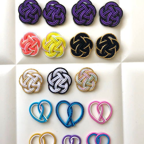 水引パーツ 梅結び ハート うさぎ のし など 110個 その他素材