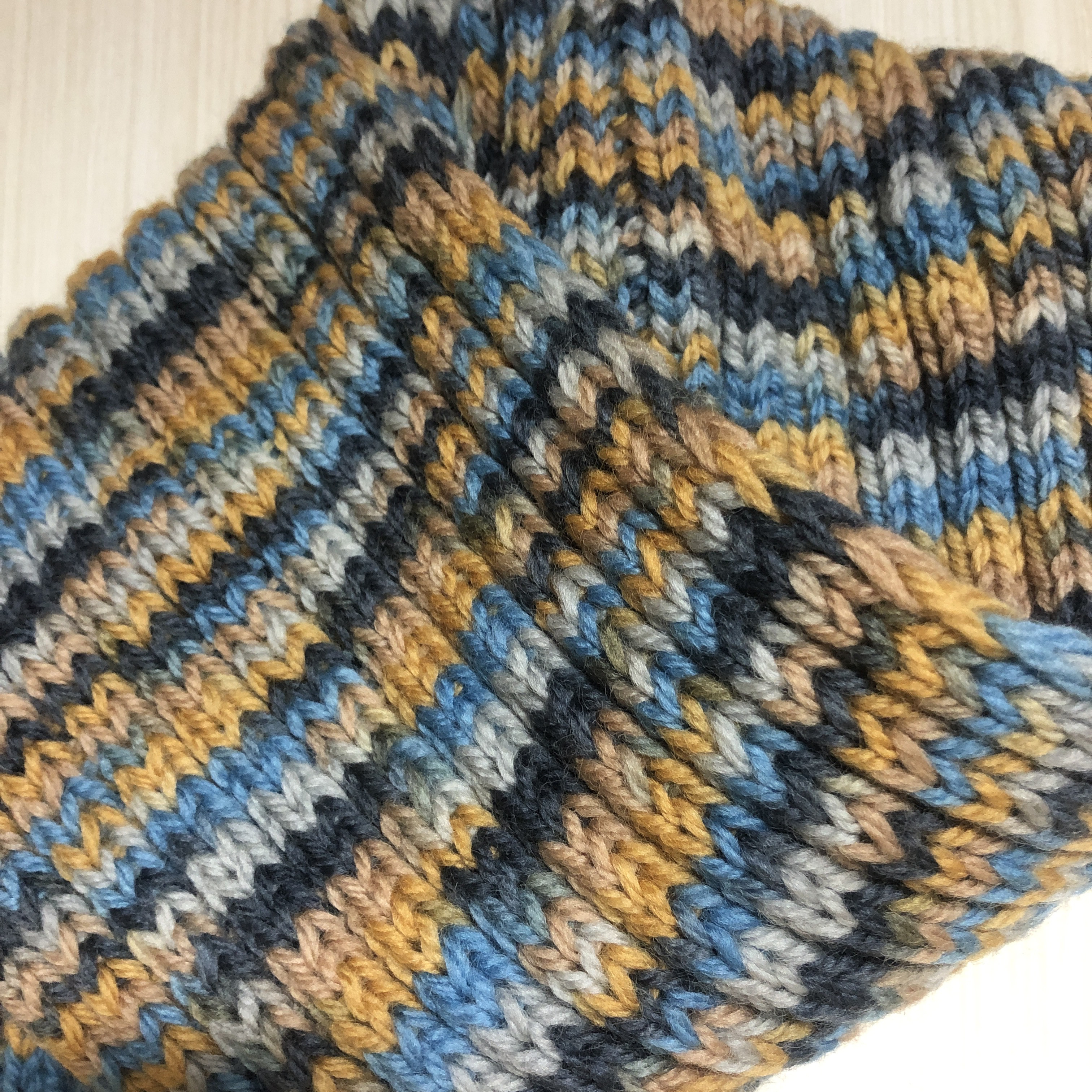ウール100% マフラー　ハンドメイド