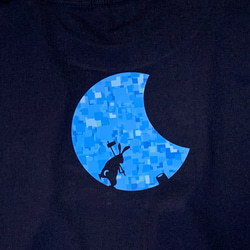 月食兎／長袖Tシャツ・モザイクタイプ【受注製作】 7枚目の画像