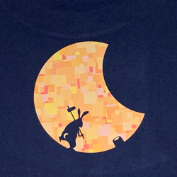 月食兎／長袖Tシャツ・モザイクタイプ【受注製作】 6枚目の画像