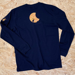 月食兎／長袖Tシャツ・モザイクタイプ【受注製作】 2枚目の画像