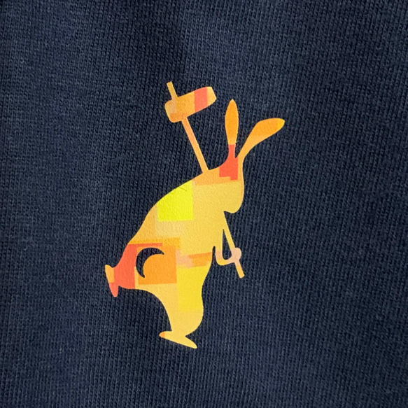 月食兎／長袖Tシャツ・モザイクタイプ【受注製作】 8枚目の画像