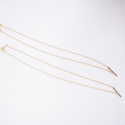 送料無料【14kgf】流れ星 ラインネックレス / 槌目 / フラット/ mini　流星 7枚目の画像