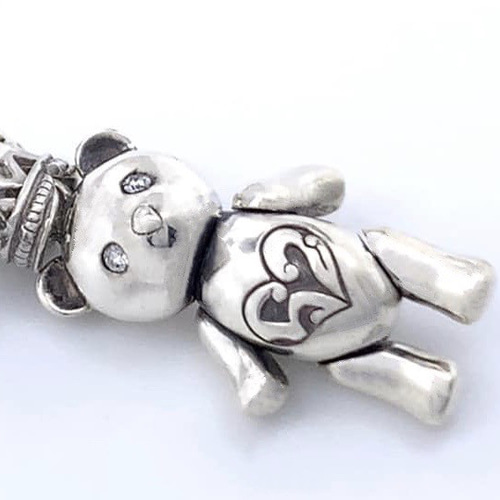 TOUS テディベア型チャーム シルバー925 ペンダント Sweet Dolls くま 12mm シルバー925 | TOUS