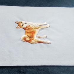 柴犬の刺繍　犬　リアル　フレーム 12枚目の画像