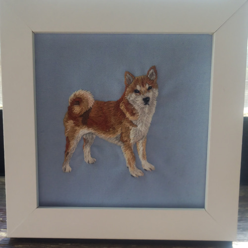 H.P. FRANCE 動物刺繍アート フレーム付き H.P. FRANCE 動物刺繍アート フレーム付き