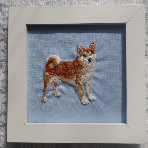 H.P. FRANCE 動物刺繍アート フレーム付き H.P. FRANCE 動物刺繍アート フレーム付き