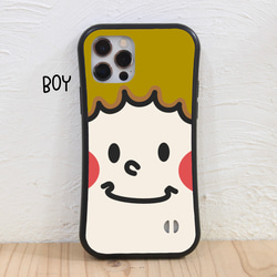 【BOY &GIRL】スマホケース iPhone対応 グリップケース 2枚目の画像